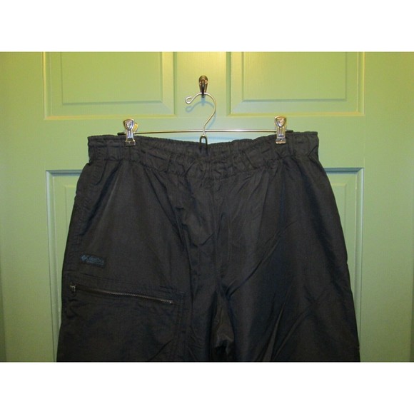 Columbia Men's Black Ski Snowboard Lined Drawstring Waist Snow Pants Size M - Picture 2 of 12